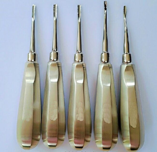 Root Elevators Serrated Set of 5 Pcs