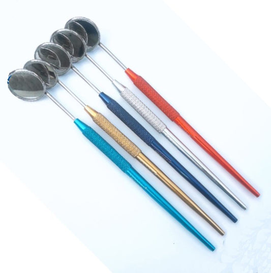 Light Weight Anodized Aluminium Handle Mouth Mirrors